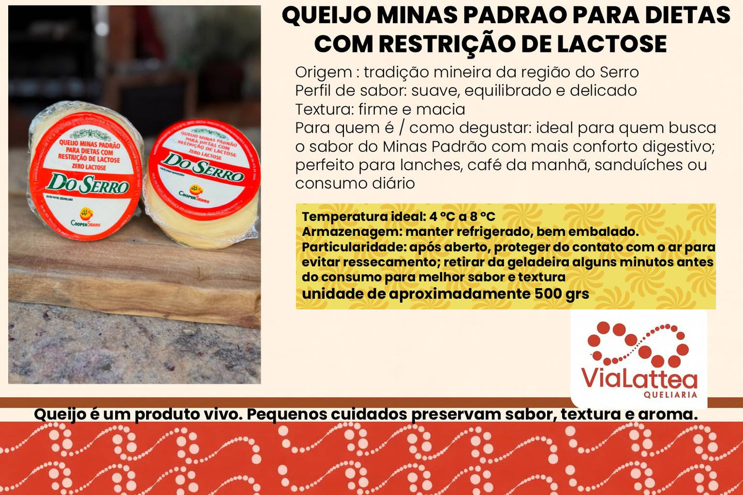 Queijo Minas Padrao para dietas com restrição de lactose