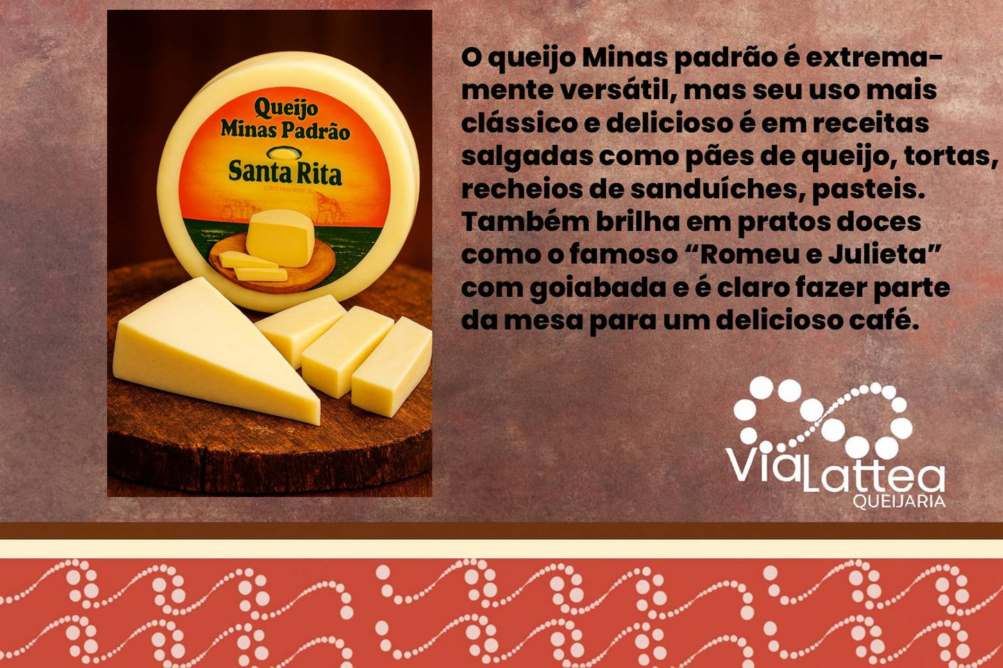 Queijo Minas Padrão Santa Rita Pequeno