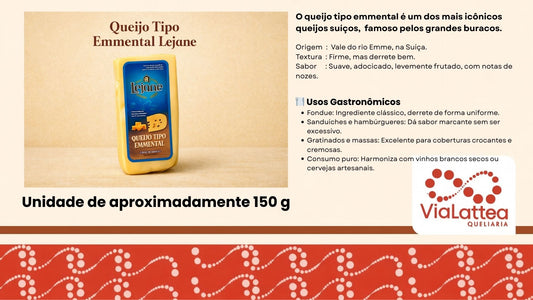 Queijo Tipo Emmenthal Lejane 150 grs