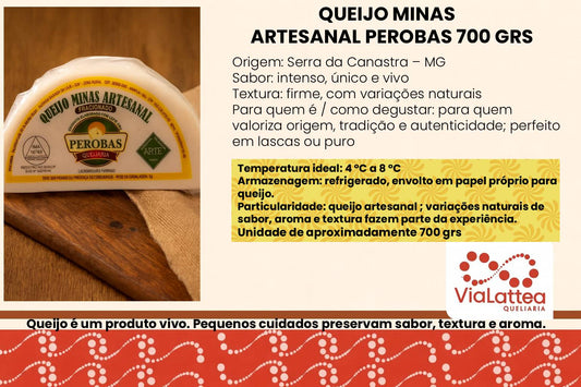 Queijo Canastra Perobas 700 grs