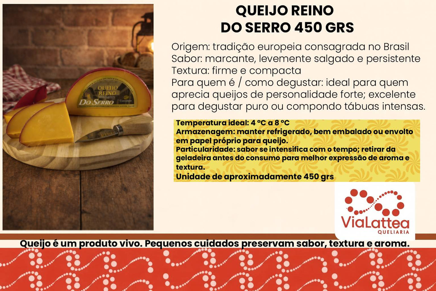 Queijo Reino do Serro 450 grs