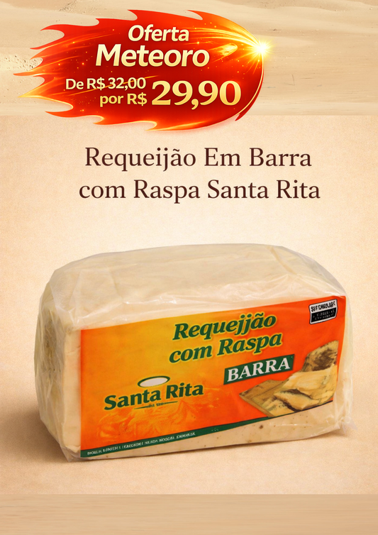 Requeijão Barra com Raspa Santa Rita 500 g