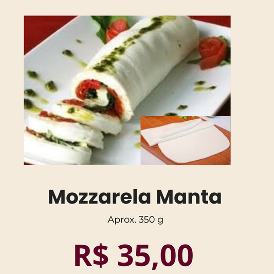 Manta Mozzarela de Bufala Bom destino