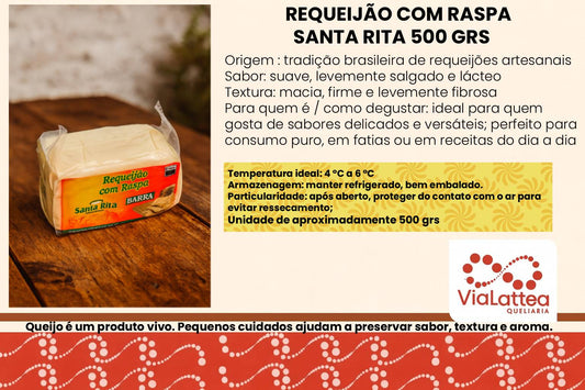 Requeijão Barra com Raspa Santa Rita 500 grs