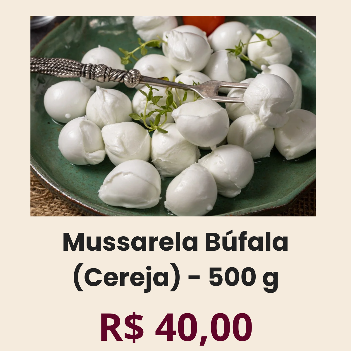 Mozzarela de Búfala Cereja 500 g