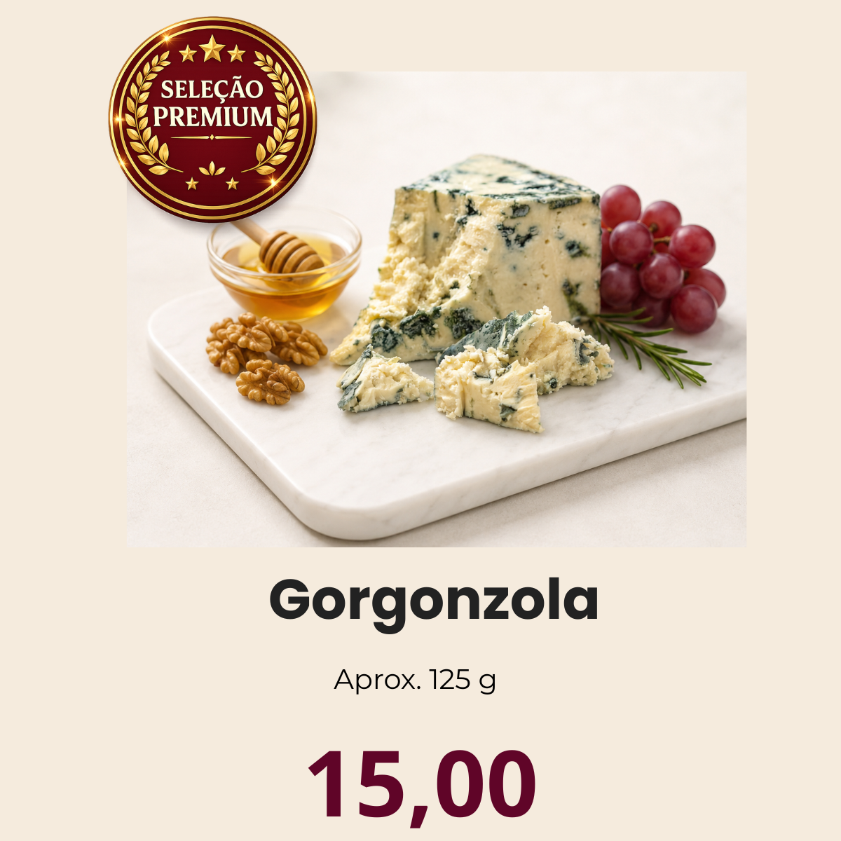 Queijo Tipo Gorgonzola Paiolzinho Fracionado