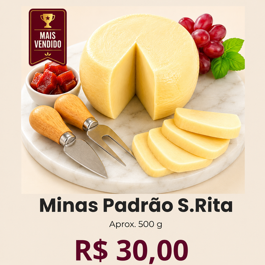 Queijo Minas Padrão Santa Rita 500 g