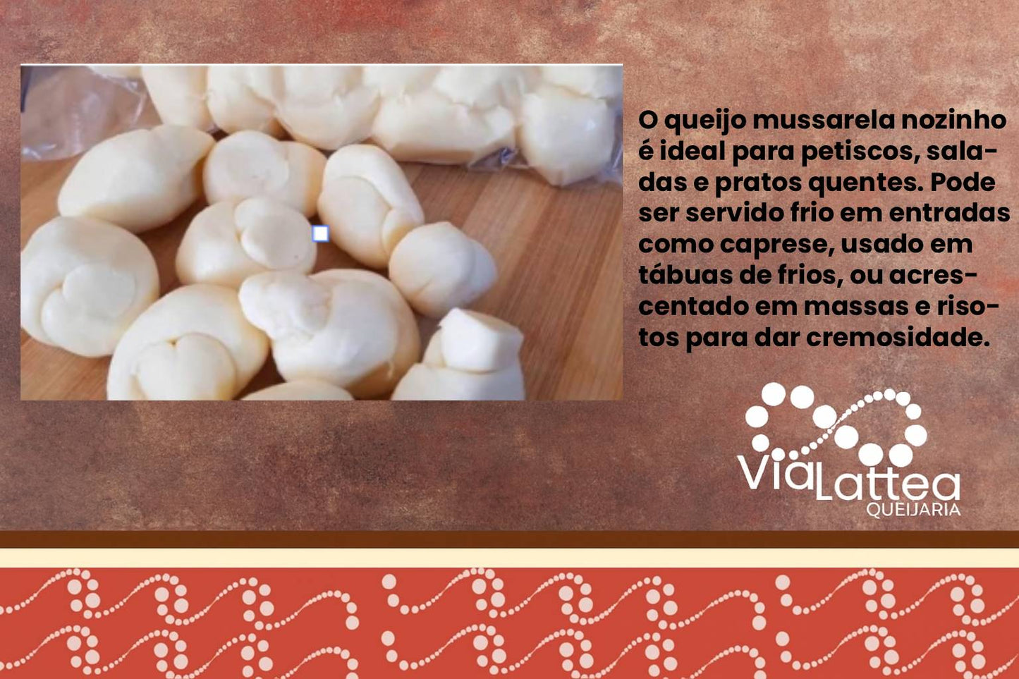 Queijo Mussarela Nozinho Lactominas